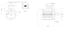 Cargar imagen en el visor de la galería, Motor Weg alta eficiencia 0,37 kW 4P 71 B5T