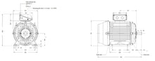 Cargar imagen en el visor de la galería, Motor Weg alta eficiencia 15 kW 4P 160 B3T