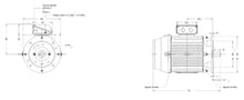 Cargar imagen en el visor de la galería, Motor Weg alta eficiencia 22 kW 4P 180 B5T