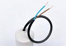 Cargar imagen en el visor de la galería, Condensador 18μF conexión cable Meco fabricado en Italia
