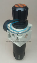 Cargar imagen en el visor de la galería, Separador de Agua con Filtro y Reductor de Presión ABAC AirNet 1/2 h 2813920016 FRL FPR-1/2”f

