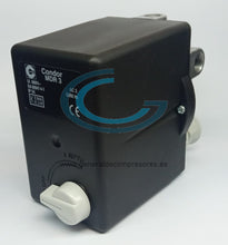 Cargar imagen en el visor de la galería, Presostato Condor MDR 3/11 256113 con relé de 20A