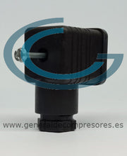Cargar imagen en el visor de la galería, Conector Telemecanique XZCC43FCP40B hembra acodado de 4 pines, din 43650 a - prensa de cable