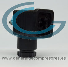 Cargar imagen en el visor de la galería, Conector Telemecanique XZCC43FCP40B hembra acodado de 4 pines, din 43650 a - prensa de cable