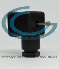 Cargar imagen en el visor de la galería, Conector Telemecanique XZCC43FCP40B hembra acodado de 4 pines, din 43650 a - prensa de cable