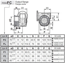 Cargar imagen en el visor de la galería, Reductor Hydromec P050FC i=26