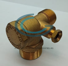 Cargar imagen en el visor de la galería, Válvula de retención 3/4"M - 1/2"M cónico