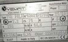 Cargar imagen en el visor de la galería, Motor Monofásico 3HP 2P 90 B3T eje Ø24mm Italiano Original para Compresor
